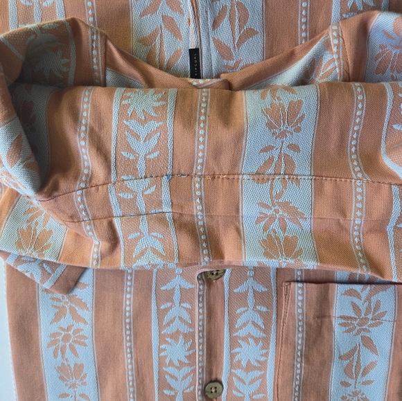 Dusty Rose RIP CURL TOPANGA VERT STRIPE SHIRT - Picture 9 of 10